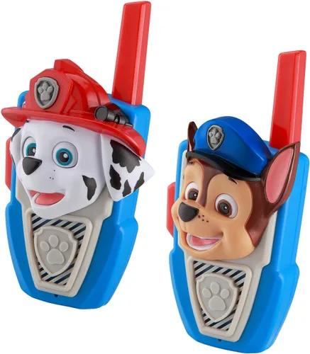 Miniatura 3 de eKids Walkie Talkies de juguete de la Patrulla Canina para niños, sin estática y con rango extendido para interiores y exteriores, juguetes