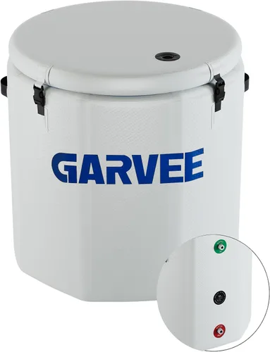 GarveeTech Bañera de hielo para atletas, compatible con enfriadores de agua, bañera inflable de inmersión fría de 186 galones con tapa aislada,