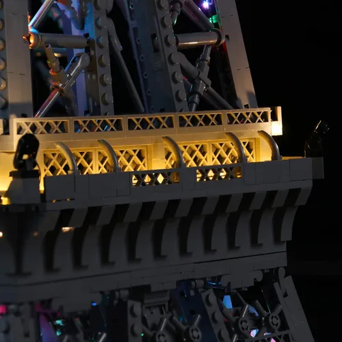 Miniatura 7 de VONADO Kit de iluminación LED compatible con el set de la Torre Eiffel de Lego 10307, iluminación de construcción DIY con control remoto compatible