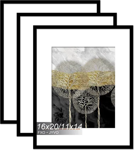 Miniatura 164 de Fxojyvo Marco de Fotos de 4x6, Muestra Foto de 3.5x5 con Paspartú o 4 x 6 Sin Paspartú, Liviano y de Alta Transparencia Marco de 4 por 6 para Pared