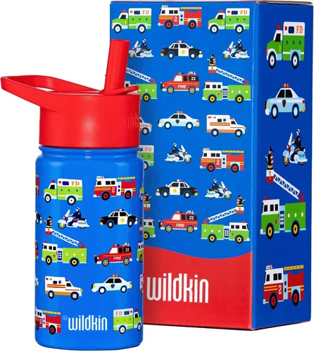 Miniatura 36 de Wildkin Kids - Botella de agua de acero inoxidable de 14 onzas para niños – Sin BPA, a prueba de fugas, aislada, fácil de limpiar - Ballerina