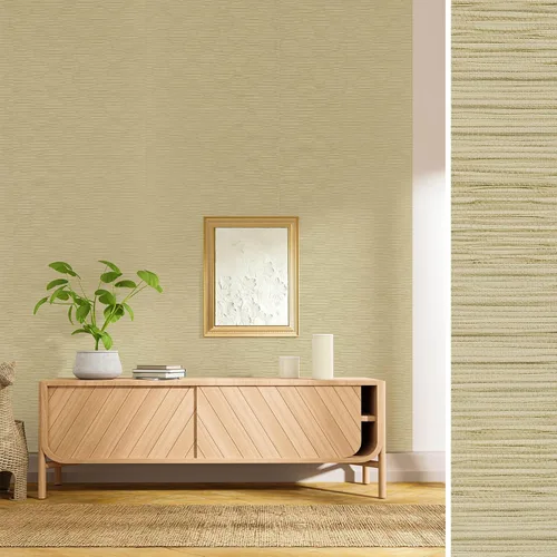 Miniatura 18 de GoDear Design Papel tapiz de imitación de tela de hierba, papel texturizado tipo tela para cubrir muebles, 23" An x 96" L, papel sin adhesivo, rayas