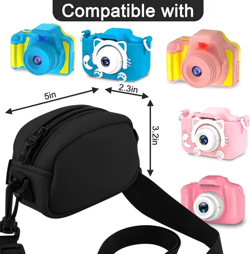 Miniatura 2 de Homakover Bolsa cruzada ajustable para cámara Seckton/para Rindol/para Dylanto/para Desuccus/Sony DSCW800/DSCW830 y más cámara digital