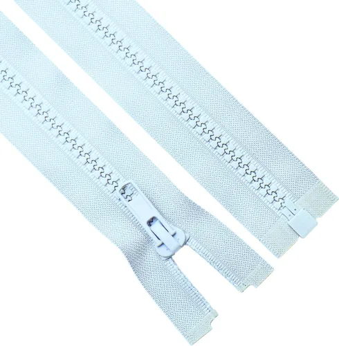 Miniatura 12 de Sawoake - 2 cremalleras separadoras #5 de 6 pulgadas para coser abrigos, chaqueta con cremallera, cremalleras de plástico moldeado negro a granel