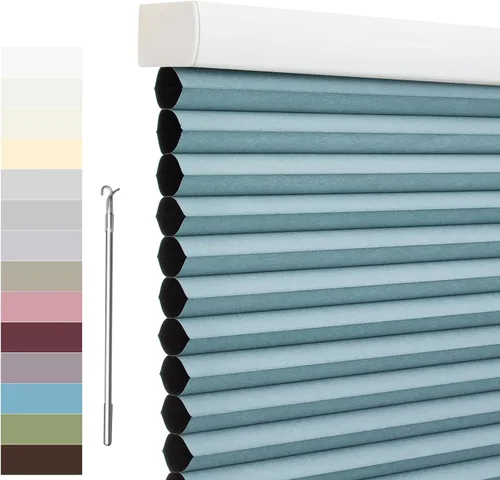 Miniatura 19 de Tonature Persianas Celulares de Tamaño Personalizado para Ventanas Cortinas Blackout sin Cordón Persianas Enrollables Protección UV Aislamiento