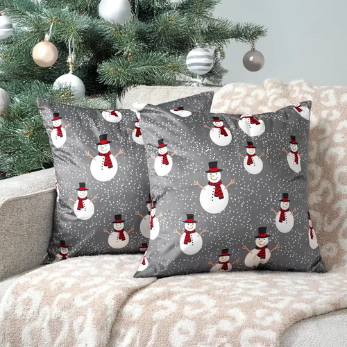 Miniatura 23 de PAVILIA Juego de 2 fundas de almohada negras de 20 x 20 pulgadas, fundas de almohada decorativas para cama, sofá, cojín decorativo bohemio para Negro