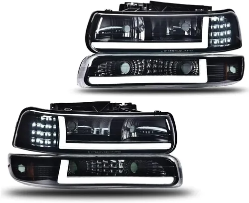 Miniatura 30 de CNNELL Conjunto de faros delanteros compatible con Ford F150 Pickup 2004-2008/Lincoln Mark LT 2006-2008