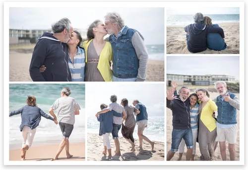 Miniatura 23 de CCWACPP Impresiones de collage en lienzo con tus fotos para familia, boda, bebé, mascota, perro, imagen en lienzo personalizada, foto personalizada