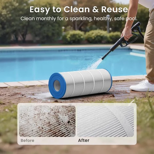 Miniatura 8 de Future Way Cartucho de filtro de piscina CS150 de repuesto para Jandy CS150, CCX1500RE, reemplazo Jandy R0462300, Pleatco PJANCS150, PXST150, 150