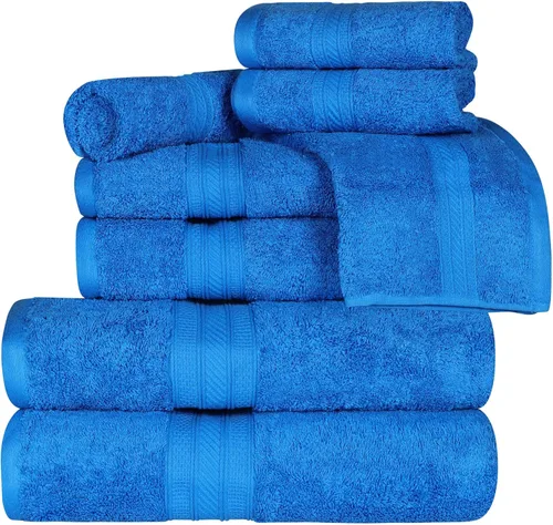 Miniatura 81 de Superior Juego de 2 toallas de baño de fibra larga 100% algodón peinado de 27.64 oz/m², para baño, ducha, cocina, súper suave, afelpado, altamente
