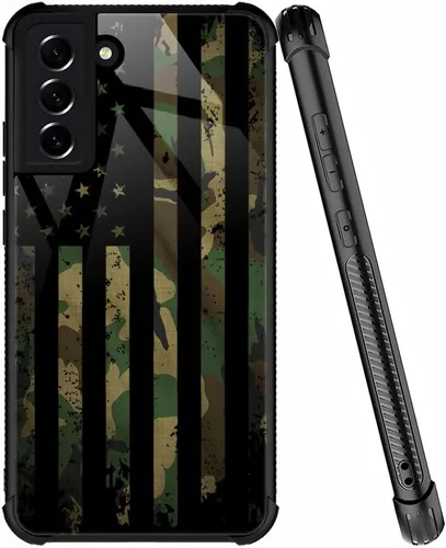 Miniatura 59 de ZHEGAILIAN Funda compatible con Samsung Galaxy S22 Ultra, funda de vidrio orgánico para niñas, mujeres y hombres, diseño de cuatro esquinas, Cabeza