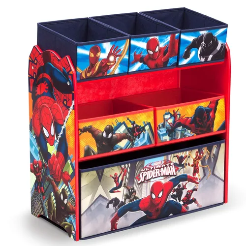 Miniatura 5 de Delta Children Organizador de cama individual y juguetes, Marvel Spider Man