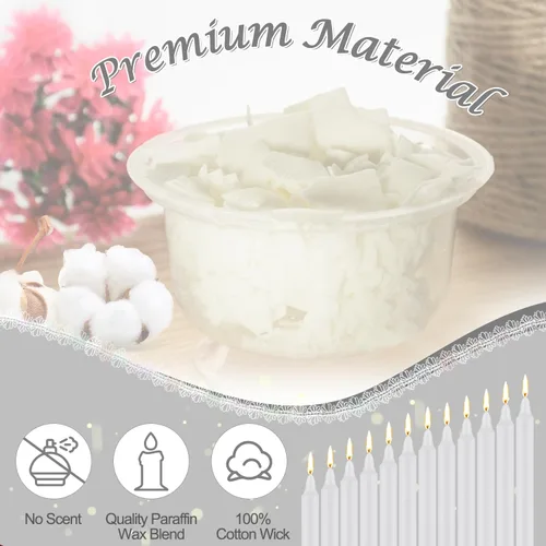 Miniatura 4 de Tobeape Spell Chime Candles - 24 piezas velas blancas, mini vela cónica mágica sin perfume de 4 pulgadas de alto para Navidad, Shabat, brujería