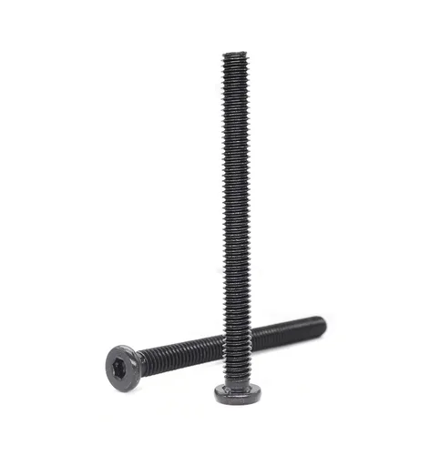 Miniatura 8 de Paquete de 10 tornillos hexagonales negros de 5/16-18 x 1 pulgada para muebles, silla, mesa, escritorio, cama de cuna, rosca completa