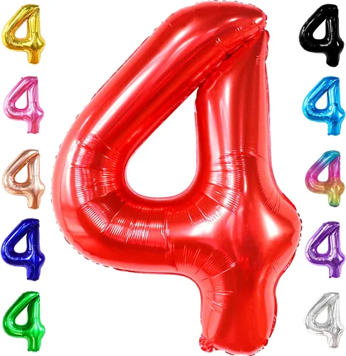 Miniatura 208 de Globo gigante plateado del número 0 de 40 pulgadas – Globo Mylar del número 0 Globo plateado 0 para decoraciones de fiesta Globo plateado