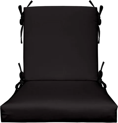 RSH DECOR: Cojín de espuma para asiento de respaldo medio, 42 x 21 x 3 pulgadas, tela hilada para todo tipo de clima, resistente al agua y a la