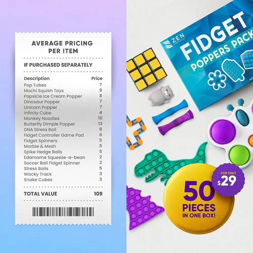 Miniatura 9 de Paquete de 50 juguetes para ansiedad, recuerdos de fiesta para niños de 8 a 12 años, rellenos de calcetines, juguetes sensoriales a granel