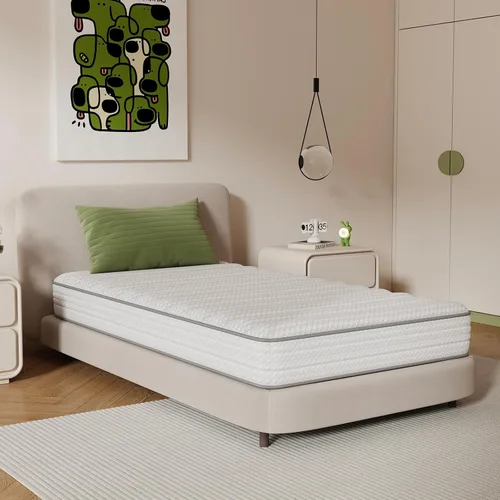Miniatura 12 de Novilla Colchón híbrido tamaño matrimonial de 6 pulgadas, colchón híbrido de tamaño matrimonial con espuma BioAir Comfort para aliviar la presión