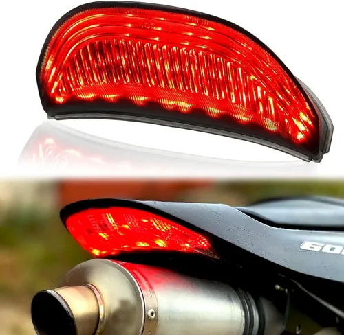 Miniatura 9 de JMTBNO Luz Trasera de Freno de Moto con Señales de Giro LED Compatible con Yamaha YZF R3 R25 Y15ZR MT07 FZ07 LC150