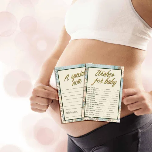 Miniatura 5 de Amanda Creation Adventure Awaits Baby Wishes Cards 20, 4 x 6 pulgadas, gran recuerdo y actividad divertida para baby showers, deseos para recuerdos