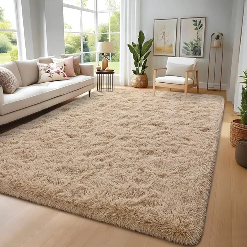 Miniatura 15 de Nuttumico Alfombras de Pasillo Suaves de 2x4 Pies para Dormitorio y Sala de Estar, Alfombra Mullida de Felpa, Alfombras de Área Antideslizantes Tie