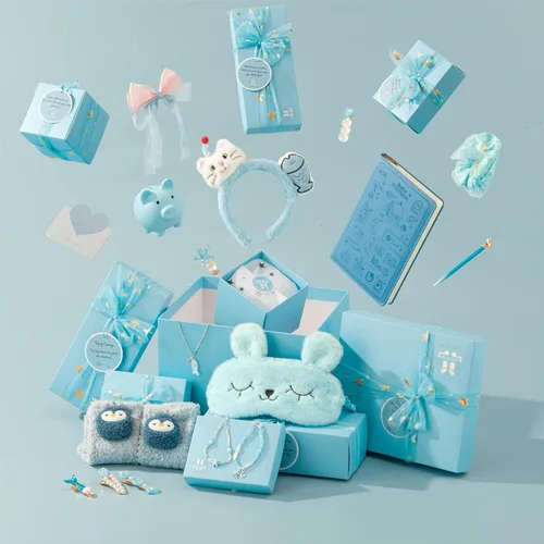 Miniatura 8 de Regalo de cumpleaños para niñas y adolescentes, juego de caja de regalo de 8 piezas Secret Garden para Navidad, cosas modernas para chicas
