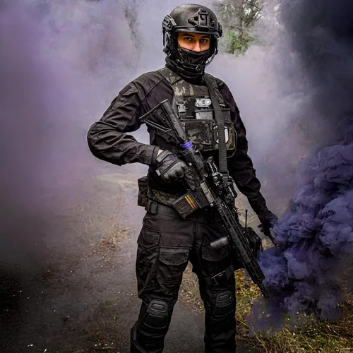 Miniatura 4 de YEVHEV Conjunto de ropa militar de combate G3, ropa táctica de camuflaje, uniforme de caza, equipo de paintball con rodilleras para hombres Camo