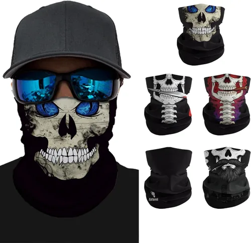 Miniatura 11 de Máscara facial para hombres y mujeres, protección solar UPF 30+, transpirable, bandana para motocicleta, senderismo, pesca