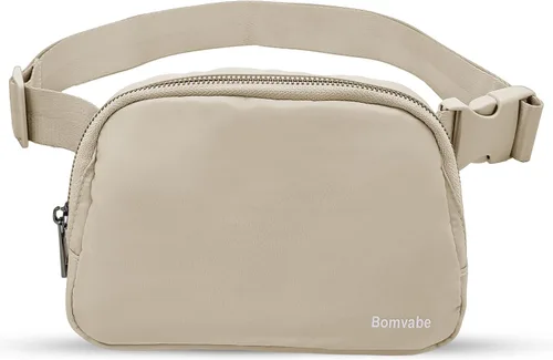 Miniatura 29 de Cangurera cruzada para mujer, mini bolsa para cinturón de 1 litro con correa ajustable de 32 a 51 pulgadas, bolsa de cintura pequeña para viajes