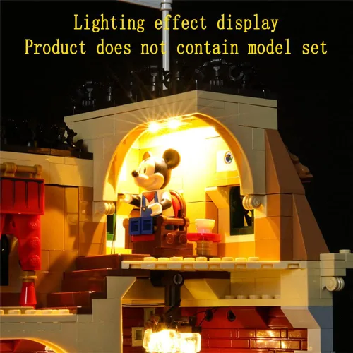 Miniatura 6 de GEAMENT Kit de luces LED compatible con Lego Disney Train and Station - Juego de iluminación para modelo de construcción 71044