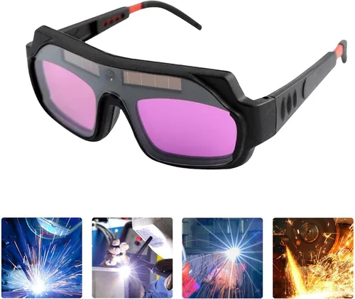 Miniatura 2 de TEAMWILL 2 paquetes de gafas de soldadura de oscurecimiento automático, máscara de seguridad, atenuación automática, soldador de oscurecimiento