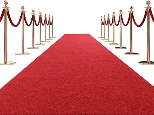 Miniatura 12 de HOMBYS Alfombra de pasillo extra gruesa de 450 GSM, 0,9 x 4,6 m, alfombra roja para fiestas y eventos, alfombra de felpa resistente para escalones