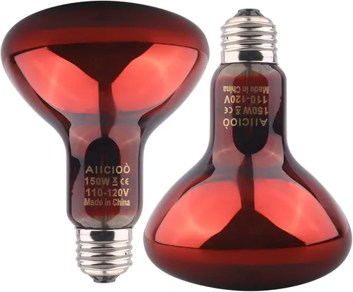 Miniatura 15 de Bombilla de calor para reptiles, 60 W, emisor de calor de cerámica, sin daño, sin luz, lámpara de calentador infrarrojo para gallinero, lagarto