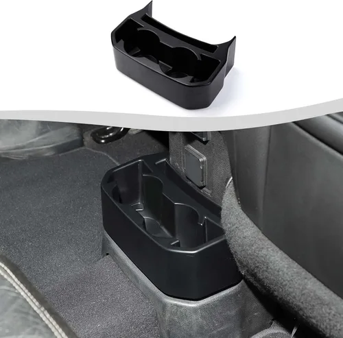 Portavasos trasero apto para Jeep Wrangler JL JLU y Gladiator JT 2018-2026, caja de almacenamiento para asiento trasero, bandeja organizadora,