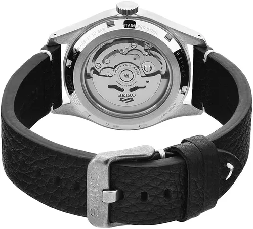 Miniatura 4 de Seiko SRPG39K1 Reloj analógico automático para hombre con correa de piel, negro, de moda