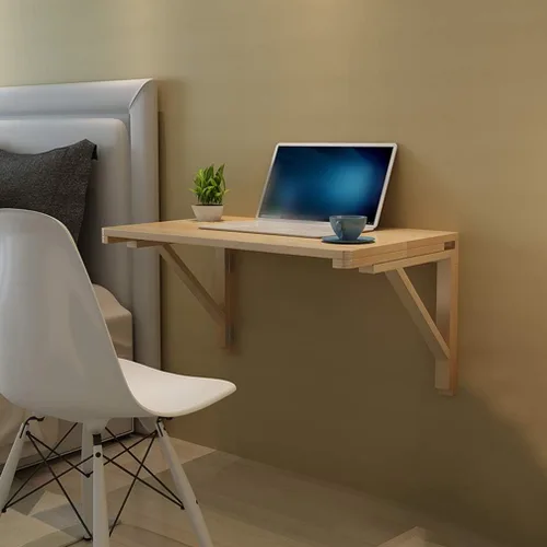 Miniatura 6 de Mesa de comedor flotante de madera de pino maciza, mesa de comedor plegable, mesa de estudio multifunción, 14 tamaños, para banco de trabajo