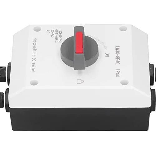 Miniatura 9 de Interruptor de desconexión rápida solar fotovoltaica CC 1500 V 32 A, disyuntor miniatura de CC IP66, caja combinada solar para sistema de paneles