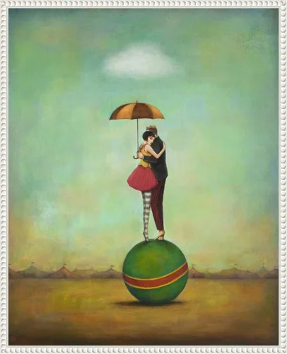 Miniatura 9 de Amanti Art Lienzo enmarcado para pared, 20 x 16 pulgadas, romance de circo, por Duy Huynh, lienzo enmarcado para pared, obras de entretenimiento
