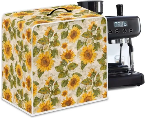 Miniatura 61 de DISNIMO Cubierta antipolvo para cafetera de mariposa azul, fundas para máquina de hacer café de cocina con mango superior, cubierta