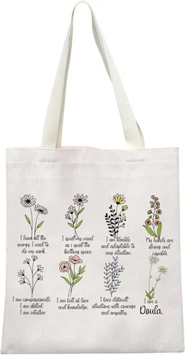 Miniatura 9 de GJTIM Doula - Bolsa con cremallera intuitiva para trabajadores de parto, regalo de agradecimiento Doula I Am A Doula Bolsa de maquillaje