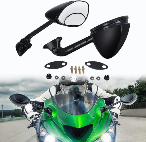 Miniatura 8 de TCT-MOTORPARTS Espejo retrovisor de 0.315 in para Kawasaki Ninja ZX14 06-11 ZX 14R 12-23 ZZR1400 06-23