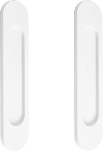 Miniatura 13 de MOROBOR Tiradores de puerta corredera ovalados autoadhesivos de 7.087 in, 2 manijas de aleación de aluminio sin perforaciones para puertas Bronce