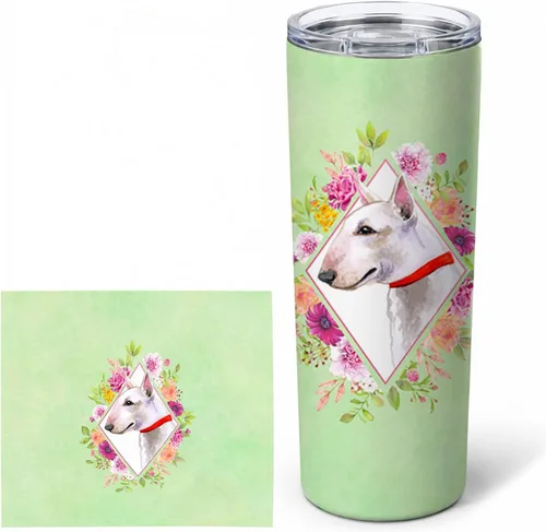 Miniatura 243 de Caroline's Treasures CK4270TBL20 - Vaso delgado de acero inoxidable de 20 onzas con aislamiento al vacío de doble pared, reutilizable