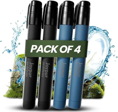 Miniatura 21 de Pajita de Filtro de Agua Portátil para Supervivencia, Equipo Esencial para Acampar y Senderismo, Pajita de Purificación de Agua para Viajes