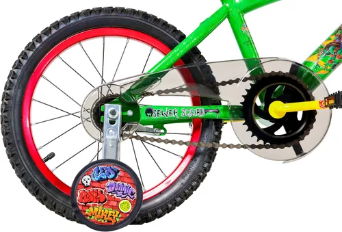 Miniatura 4 de Dynacraft Teenage Mutant Ninja Turtles Bicicleta para Niños Varones de 5 a 7 años – Bicicleta para niños principiantes con ruedas de entrenamiento