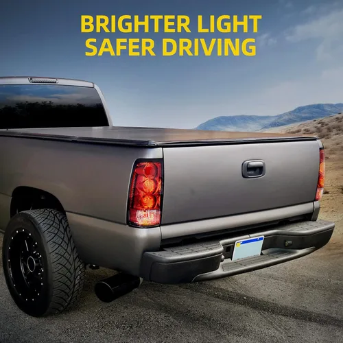 Miniatura 6 de DWVO Conjunto de luces traseras compatible con Chevy Silverado 1999 2000 2001 2002 1500 2500/01 02 Chevy Silverado 3500/1999-2003 GMC Sierra 1500
