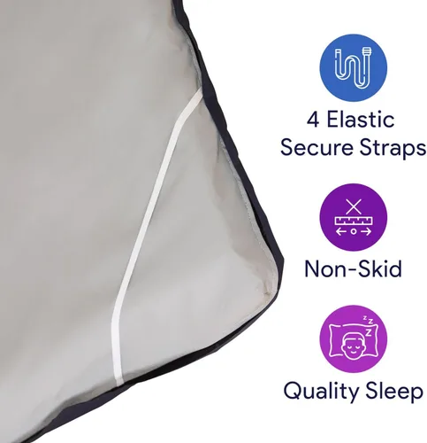 Miniatura 4 de Bariatric - Cubrecolchón de gel para cama de hospital, previene y trata las llagas de cama, cubrecolchón de espuma de alta densidad y resistente