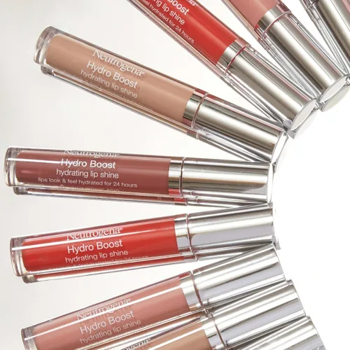 Miniatura 3 de Neutrogena Hydro Boost Brillo labial hidratante, brillo labial luminoso con ácido hialurónico no pegajoso y no resecante con tinte, para suavizar