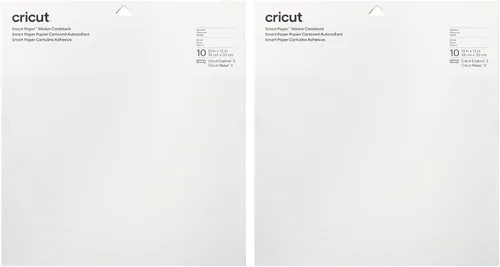 Miniatura 11 de Cricut Smart Paper - Cartulina adhesiva, 10 hojas, 13 x 13 pulgadas, papel adhesivo para calcomanías, compatible con Cricut Explore 3/Maker 3