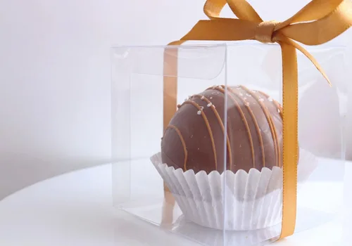 Miniatura 5 de XP-ART 30 PCS Cajas de Regalo Transparentes, 4 x 4 x 4 pulgadas, Cajas de Regalo Transparentes de Plástico para Bodas, Cumpleaños, Pascua, Día